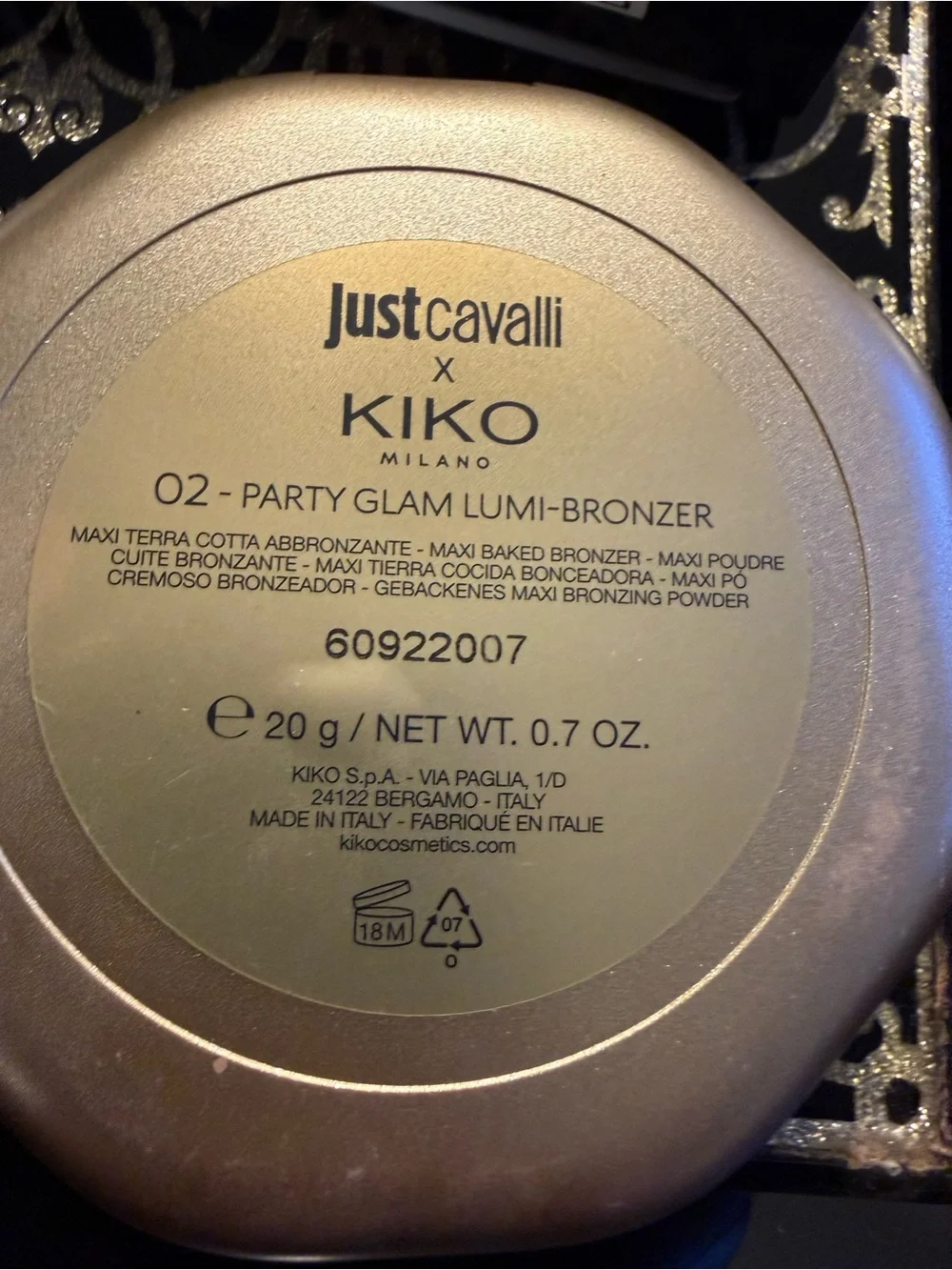 Just Cavalli Glam Lumi Bronzer in Warm Bronze